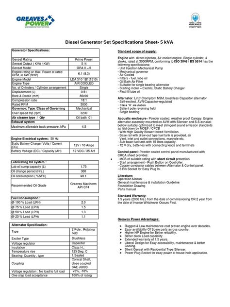 renewable diesel specification sheet.